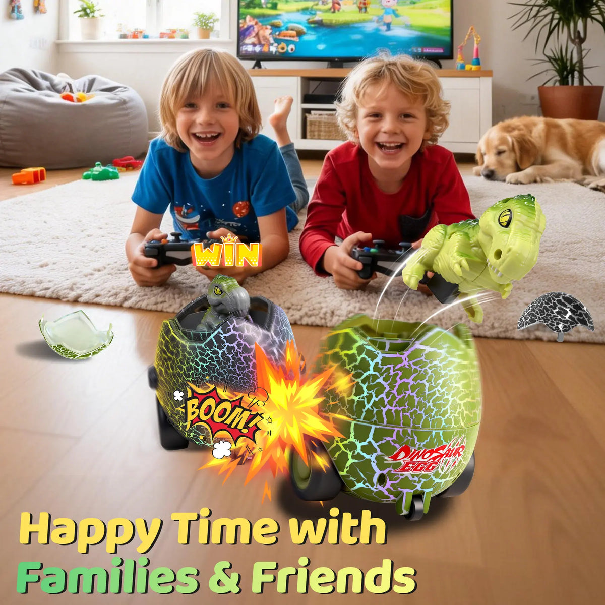 Remote Control Dinosaur Egg Battle Toys — 2 Pack - image 8