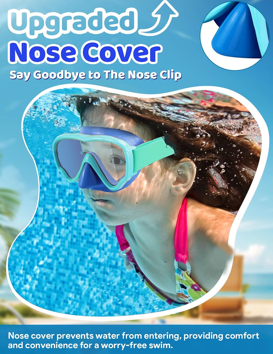 Kids Fabric-Strap Dive Mask - detail image 8