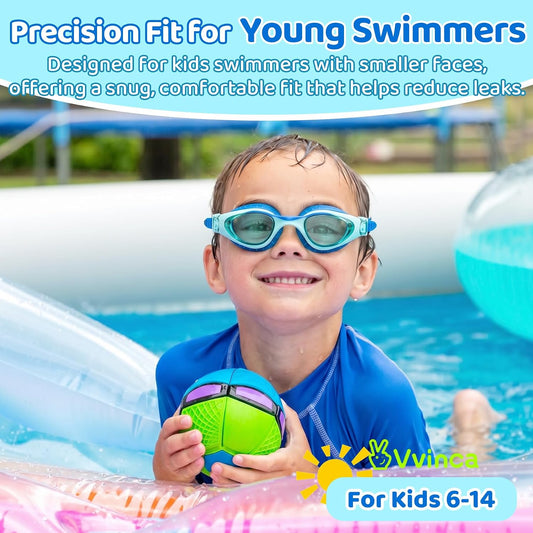 gallery:Pack & Color & Lens=1 Pack — Navy · Blue Lens~1 Pack — Light Blue Pink · Clear Lens~1 Pack — Light Blue Purple · Clear Lens~1 Pack — Green Black · Clear Lens~1 Pack — Blue Black · Blue Mirror | Kids Compact Two-Tone Goggles - detail image 1