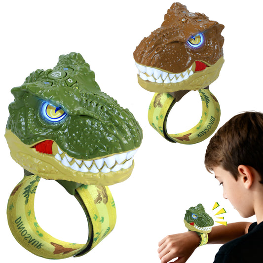 Vvinca Dinosaur Walkie Talkies for Kids 2 Pack, T-Rex Dinosaur Toys for Kids 3-5 5-7 8-12 Adjustable Strap Long Range Outdoor Camping Toys Boys Christmas Birthday Gifts