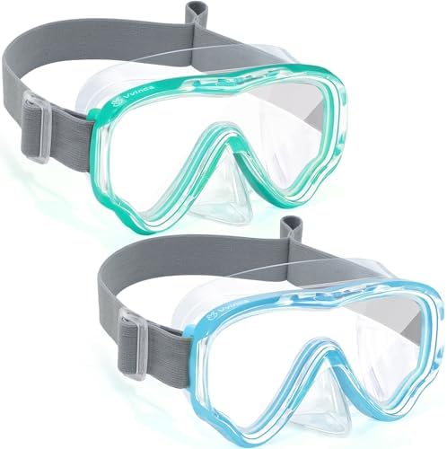 Kids Fabric-Strap Dive Masks — 2 Pack - Color Set 10
