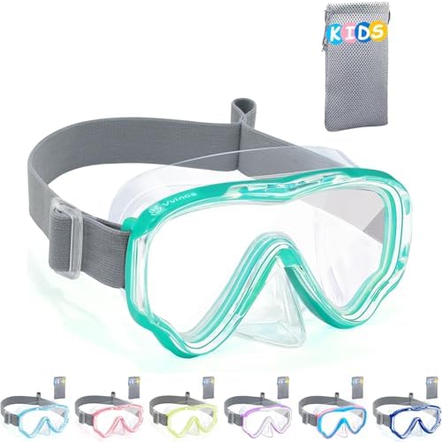 Kids Fabric-Strap Dive Masks — 2 Pack - Color Set 05