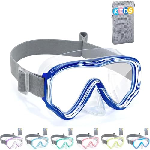 Kids Fabric-Strap Dive Masks — 2 Pack - Color Set 12