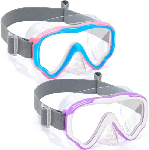 Kids Fabric-Strap Dive Masks — 2 Pack - Color Set 09