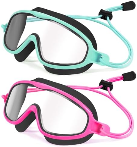 Kids Wide-View Goggles — Choose Your Strap - Bungee / Color Set 02