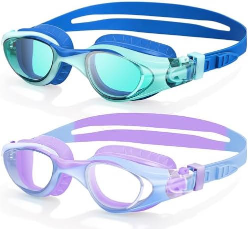 Kids Compact Wave-Strap Goggles - 2 Pack / Color Set 03