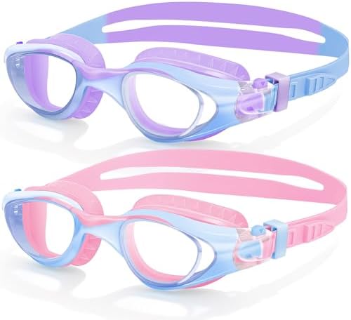 Kids Compact Wave-Strap Goggles - 2 Pack / Color Set 02
