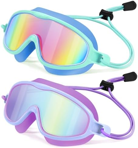 Kids Wide-View Goggles — Choose Your Strap - Bungee / Color Set 01