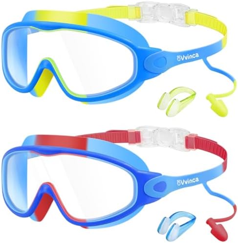 Kids Wide-View Goggles with Earplugs - Color Set 02