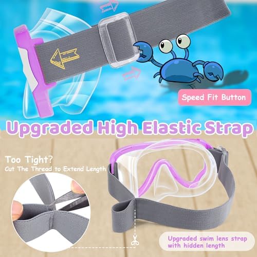 Kids Fabric-Strap Dive Masks — 2 Pack