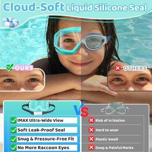 Kids Three-Window Wide-View Goggles — 2 Pack