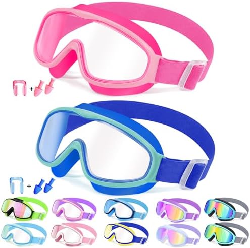 Kids Wide-View Goggles — Choose Your Strap - Fabric / Color Set 12