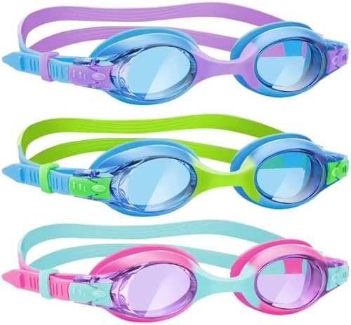 Kids Swim Goggles — 3 Pack - Color Set 03