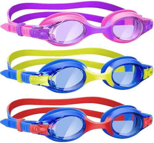 Kids Swim Goggles — 3 Pack