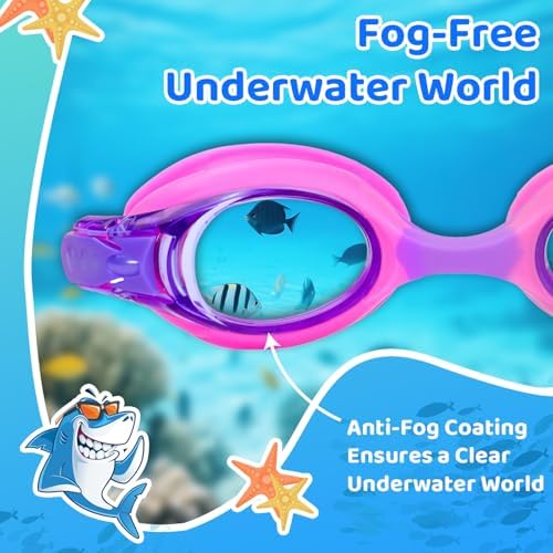 Kids Swim Goggles — 3 Pack