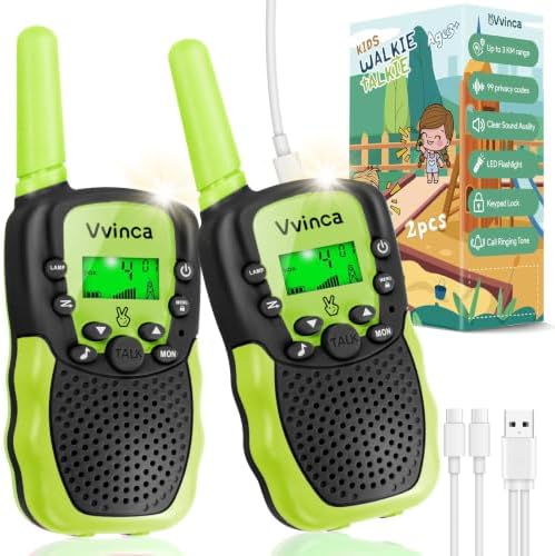 Rechargeable Kids Walkie Talkies - 2 Pack / Color Set 07