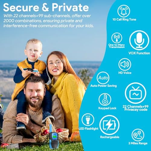 Rechargeable Kids Walkie Talkies