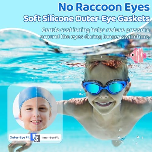 Kids Compact Wave-Strap Goggles