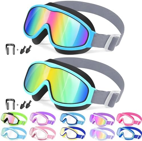 Kids Wide-View Goggles — Choose Your Strap - Fabric / Color Set 03