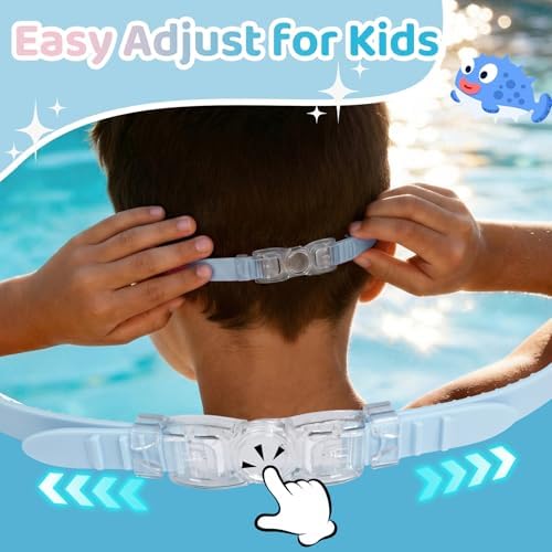 Kids Wide-View Wave-Strap Goggles