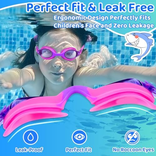Kids Swim Goggles — 3 Pack