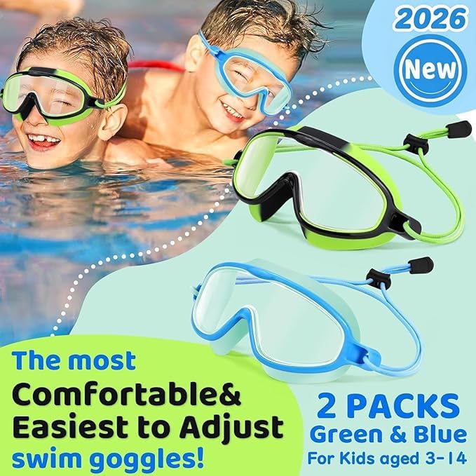 Kids Wide-View Goggles — Choose Your Strap