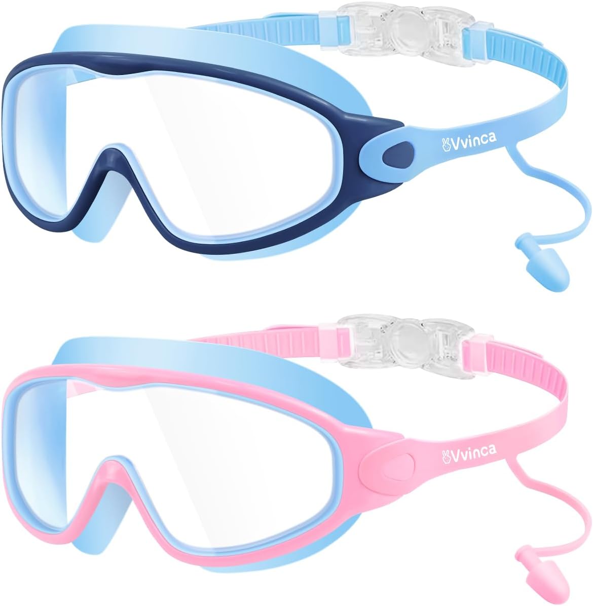 Kids Wide-View Goggles with Earplugs - variant A02028716 MAIN