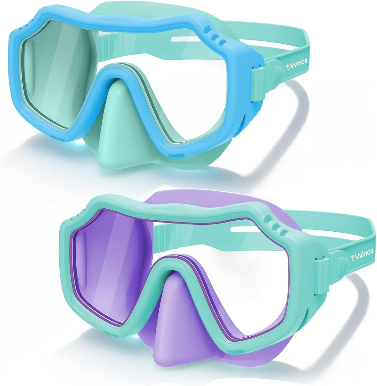 Kids Solid-Silicone Dive Masks — 2 Pack - variant A02028800 MAIN