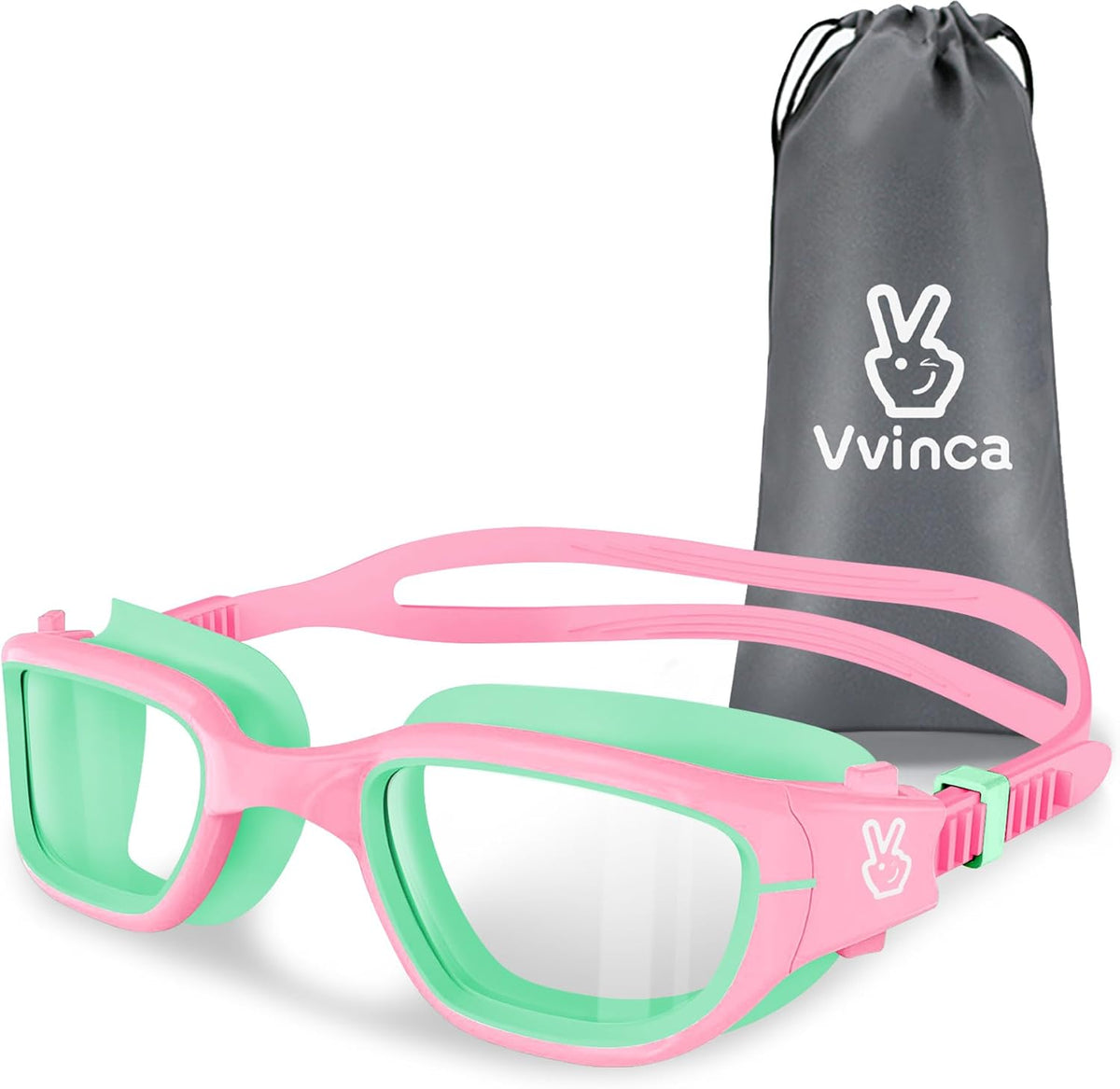Kids Performance Goggles — PG - 1 Pack — Green Pink · Clear Lens