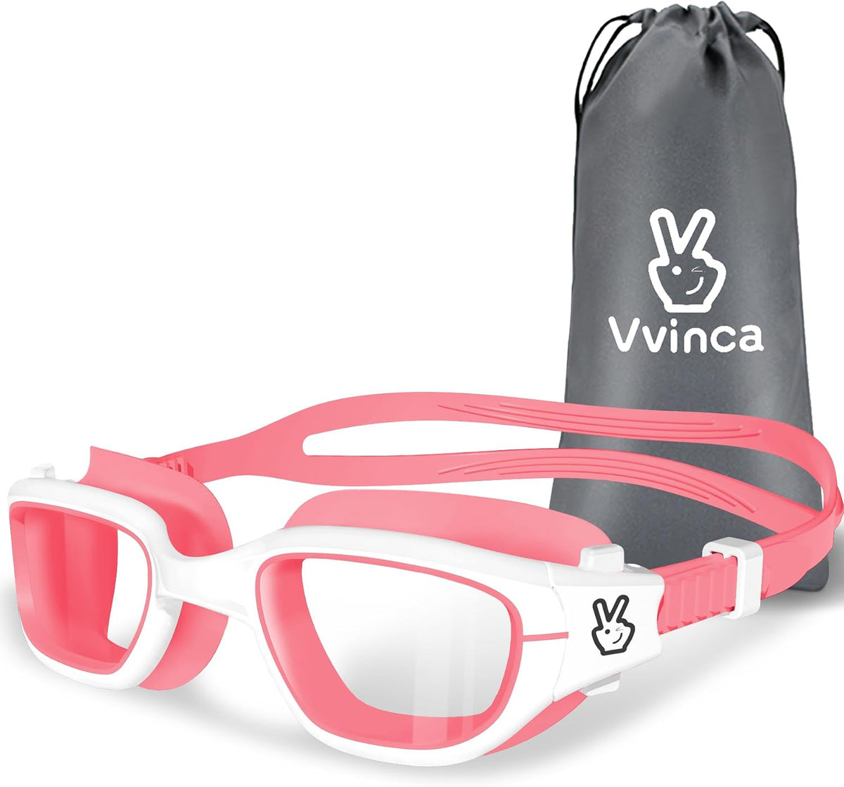 Kids Performance Goggles — PG - 1 Pack — Pink White · Clear Lens