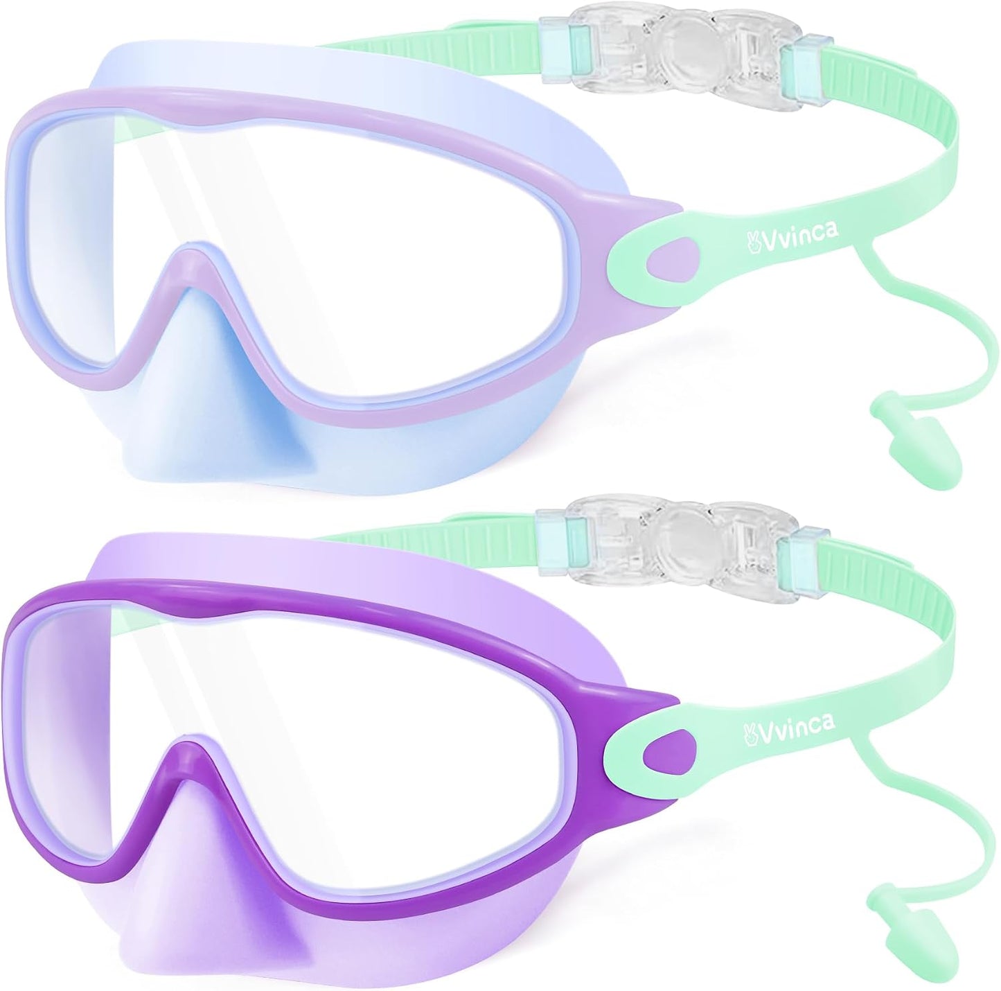 Kids Wide-View Goggles with Earplugs - variant A02049127 MAIN