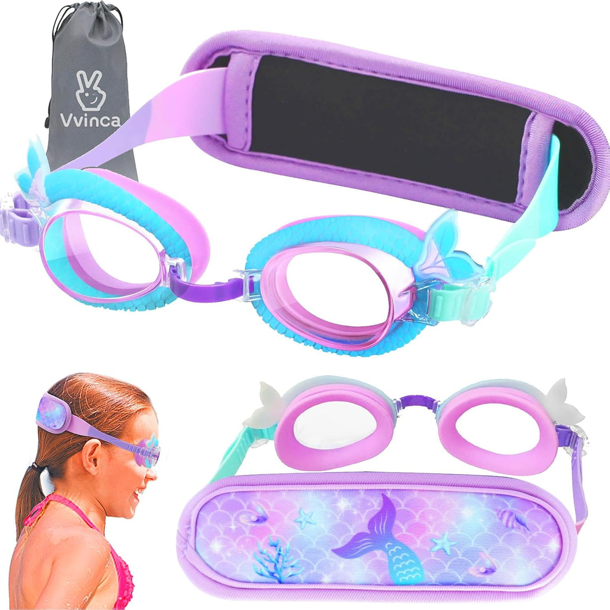 Toddler Character Goggles - 1 Pack — Mermaid Protective Strap
