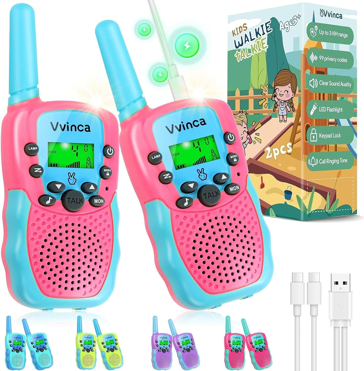 Rechargeable Kids Walkie Talkies - variant A000939 MAIN