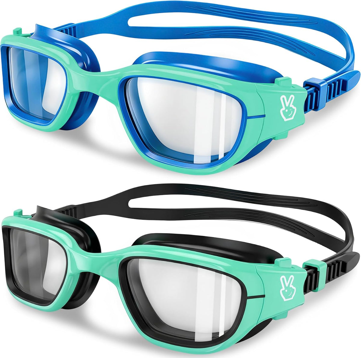 Kids Performance Goggles — PG - 2 Pack — Navy Mint Clear + Black Mint Clear