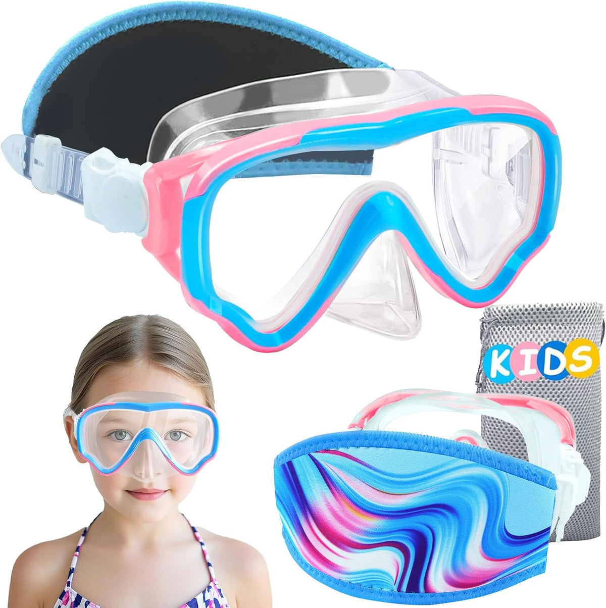 Kids Protective-Band Dive Mask - variant A001154 MAIN