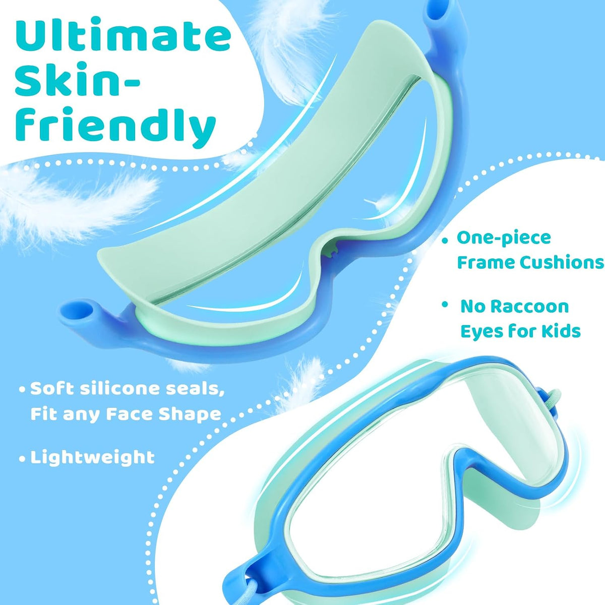 Kids Wide-View Bungee-Strap Goggles - detail image 3