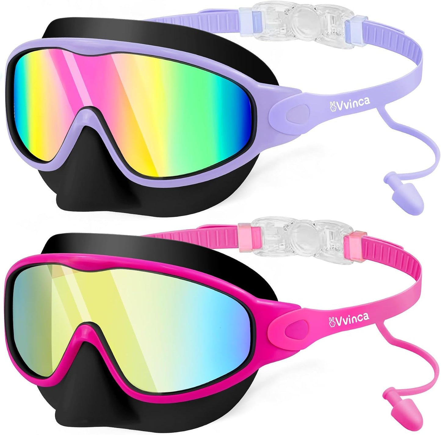 Kids Wide-View Goggles with Earplugs - variant A02049128 MAIN