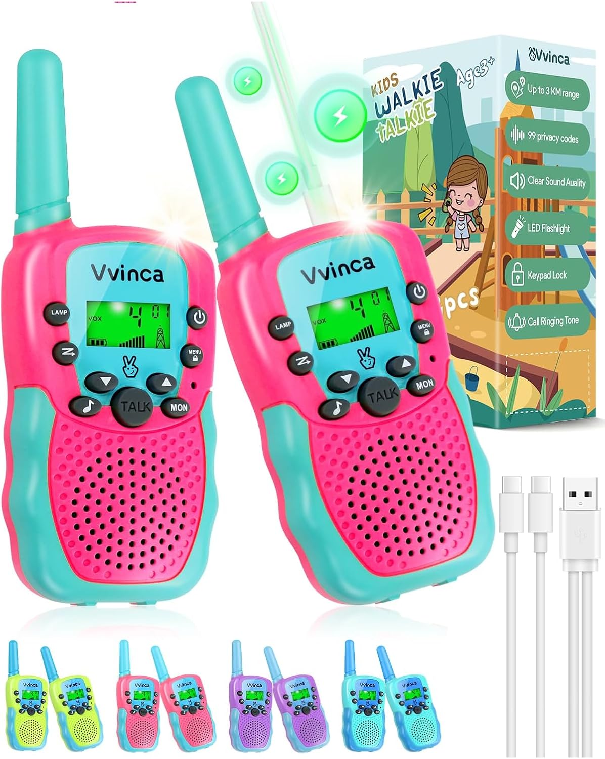 Rechargeable Kids Walkie Talkies - variant A000941 MAIN