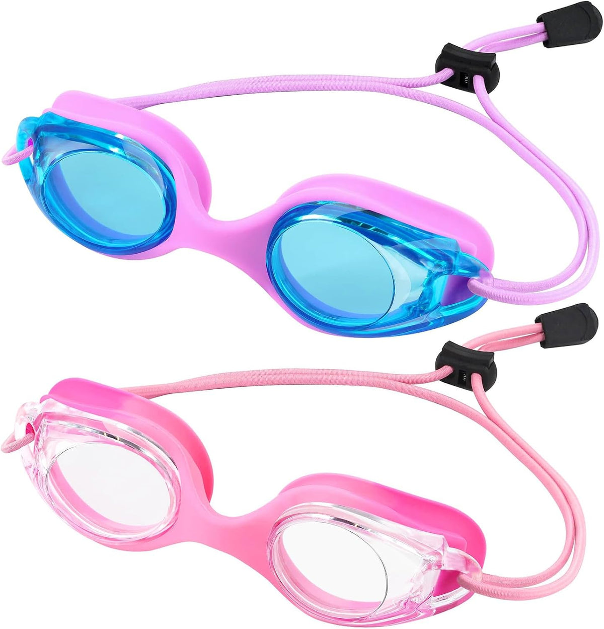 Toddler Bungee Goggles - 2 Pack — Purple Blue + Pink