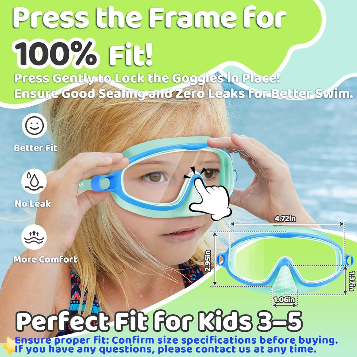 Kids Nose-Cover Goggles — Quick Release - detail image 2