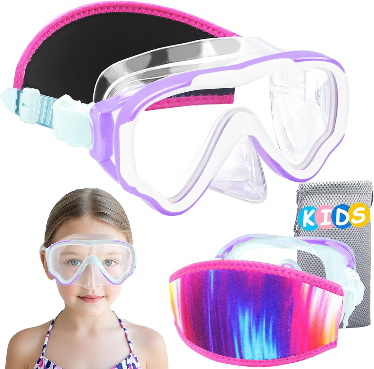 Kids Protective-Band Dive Mask - variant A001153 MAIN