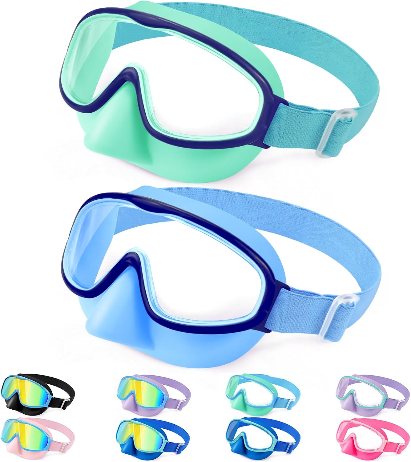 Kids Wide-View Fabric-Strap Goggles - MAIN A02029501 - AMAZON_NATIVE_HIRES