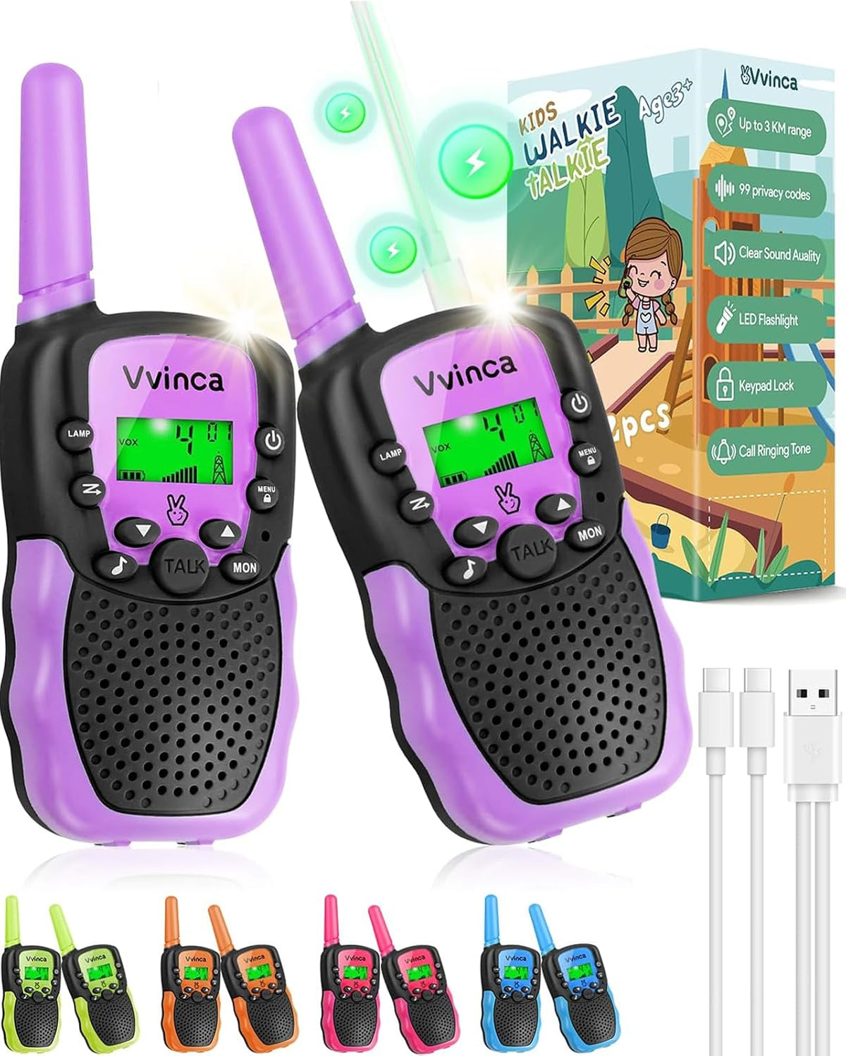 Rechargeable Kids Walkie Talkies - variant A000948 MAIN