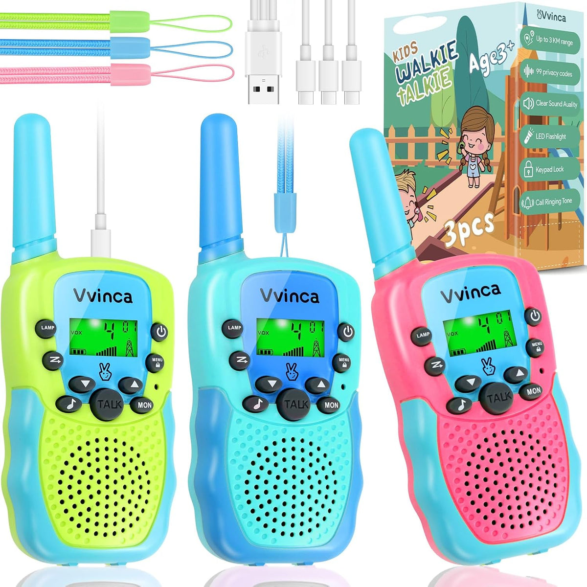 Rechargeable Kids Walkie Talkies - variant A000958 MAIN