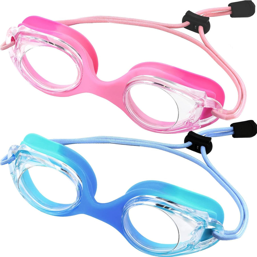 Toddler Bungee Goggles - Pink+Blue Aqua