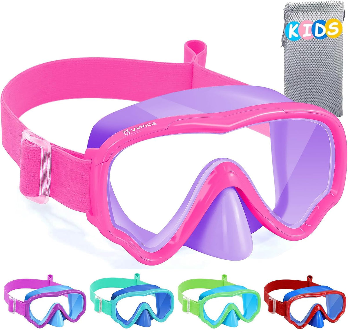 Kids Fabric-Strap Dive Mask - variant A1001675 MAIN
