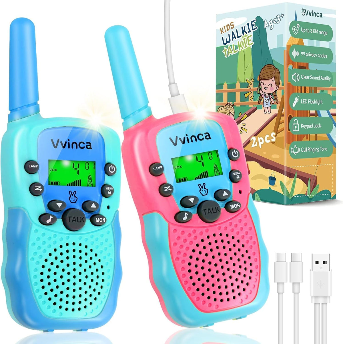 Rechargeable Kids Walkie Talkies - variant A000942 MAIN