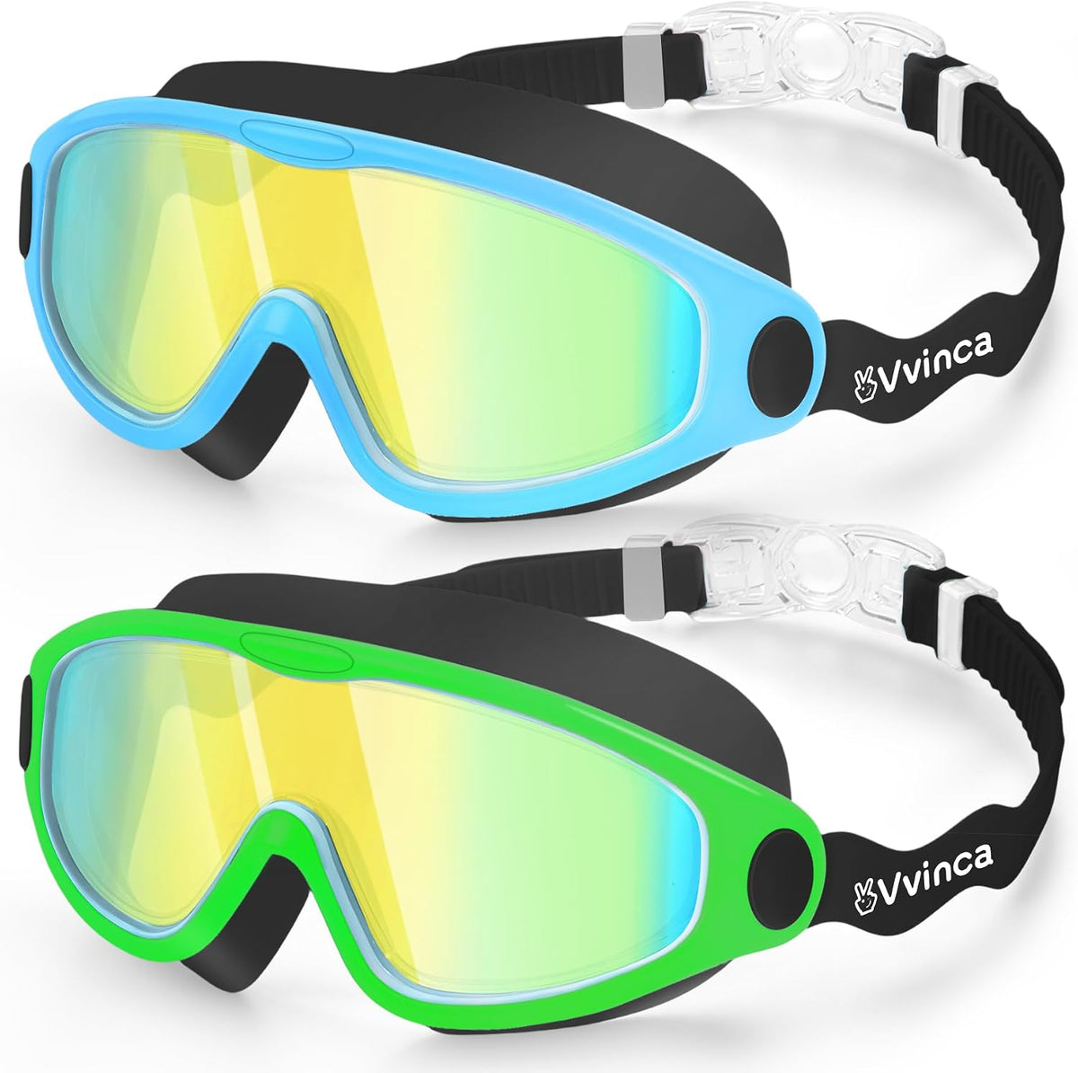 Kids Wide-View Wave-Strap Goggles - variant A02028786 MAIN