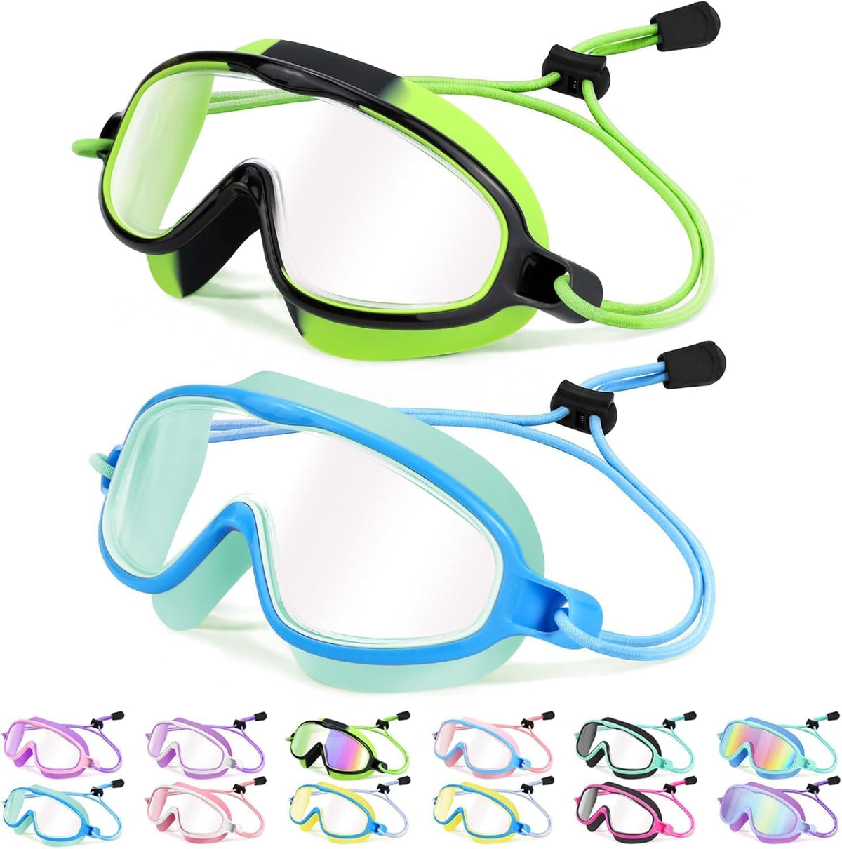 Kids Wide-View Bungee-Strap Goggles - detail image 7