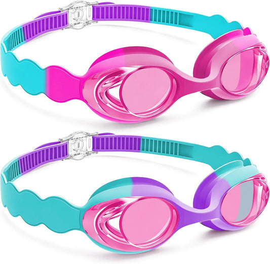 Kids Compact Wave-Strap Goggles - 2 Pack / Color Set 05